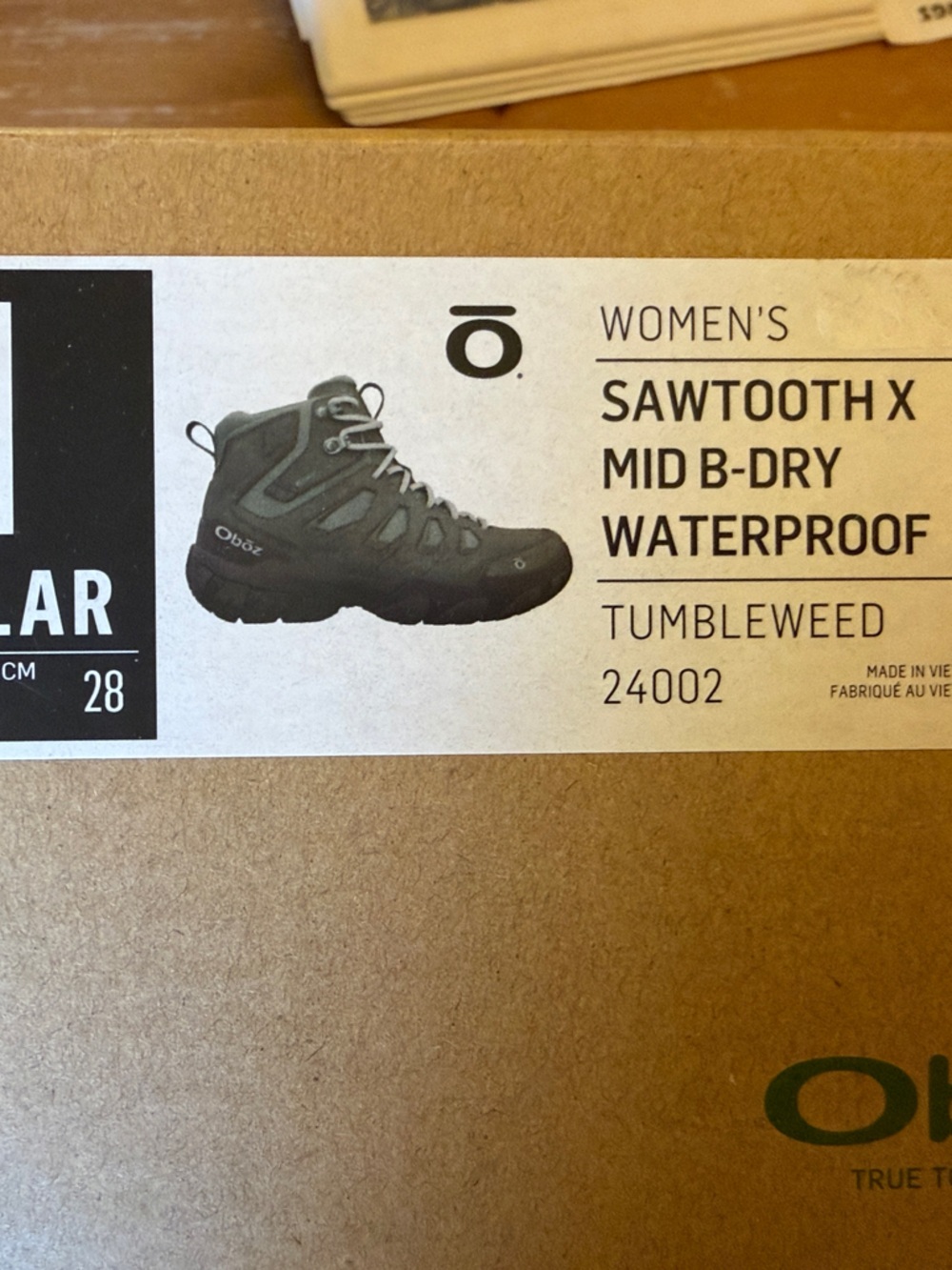 Oboz Women's Lace-Up Hiking Boots in Gray NWT size 11 - Picture 4 of 5